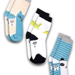 Dollar Socks Kids Pack Of 3 Assorted Cotton Ankle Length Socks-image-53