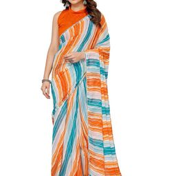 ROOP SUNDARI SAREES Pure Georgette Leheriya Saree-image-92