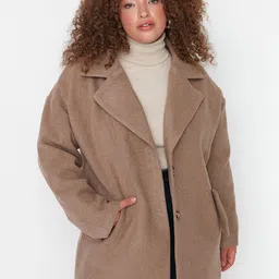 Trendyol Plus Size Single-Breasted Overcoat-picture-49