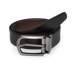 AQUATAN Men Textured Leather Reversible Formal Belt-image-65