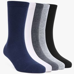 TOFFCRAFT Men Pack Of 5 Cotton Calf Length Socks-39