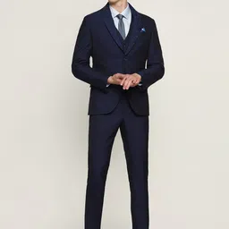 Blackberrys Men Self-Design Three-Piece Suit-image-79