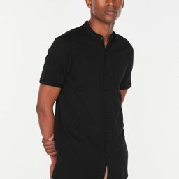 Trendyol Band Collar Pure Cotton Casual Shirt-picture-43