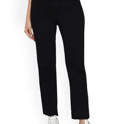 LIVE OK Women Black Boyfriend Fit High-Rise Mildly Distressed Stretchable Jeans-image-18