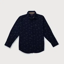 Gini and Jony Boys Micro Ditsy Printed Long Sleeves Cotton Casual Shirt-image-80