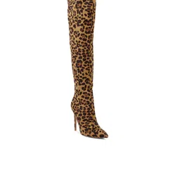 London Rag Women Printed Knee High Stiletto Boots-22