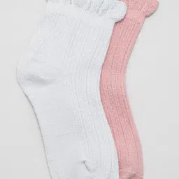 J Style Kids Pack of 2 Patterned Ankle-Length Socks-image-7