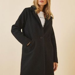 Happiness istanbul Notched Lapel Overcoat-picture-50