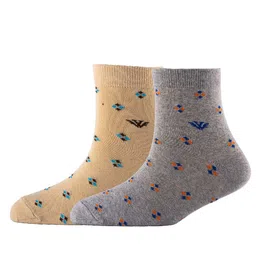 Cotstyle Men Pack Of 2 Patterned Cotton Ankle Length Socks-image-59