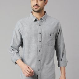 Thomas Scott Classic Slim Fit Opaque Pure Cotton Casual Shirt-picture-12