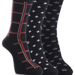 RC. ROYAL CLASS Men Pack Of 3  Patterned Calf Length Socks-12