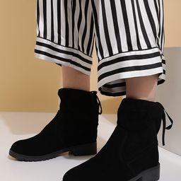 LULU & SKY Women Tie-Down High-Top Boots-image-72