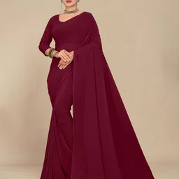STAVA CREATION Pure Georgette Saree-2