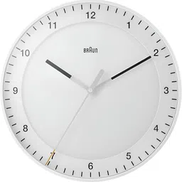 Braun White Contemporary Round Shaped Wall Clock-image-5