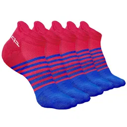 Heelium Men Pack Of 5 Striped Odour-Free & Breathable Bamboo Ankle Length Socks-image-76