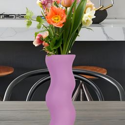 LASAKI Piper Purple Ceramic Flower Vase-image-98