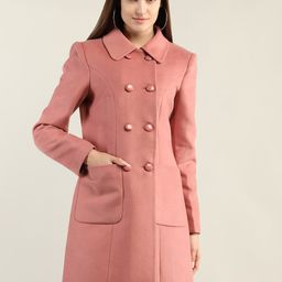 Dlanxa Women Pink Solid Knee Length Trench Coat-image-37