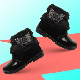 BAESD Girls Embellished Round Toe Ankle-Length Boots-image-23