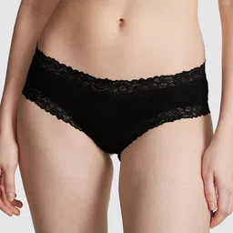 Victoria's Secret PINK Wink Self-Design Lace-Trim Cheeky Basic Briefs-image-98
