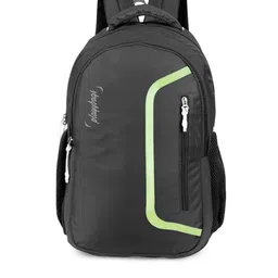 PLAYYBAGS Unisex Black & Green Backpack-48