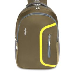 PLAYYBAGS Unisex Olive Green & Yellow Backpack-56