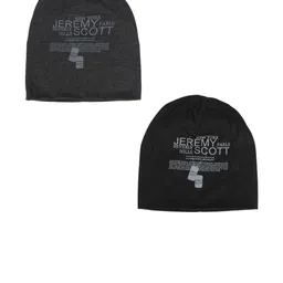 iSWEVEN Unisex Cotton Slouchy Beanie and Skull Cap Pack Of 2-13