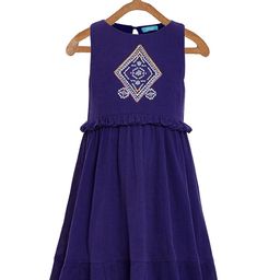 Miyo Blue Embroidered Dress-image-34