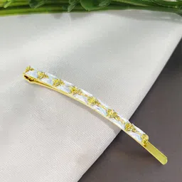 Bellofox Women Gold-Toned & White Bobby Pins-picture-47