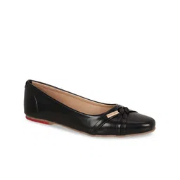 In Fashion By Solly Dolly Girls Black Ballerinas with Bows Flats-image-38