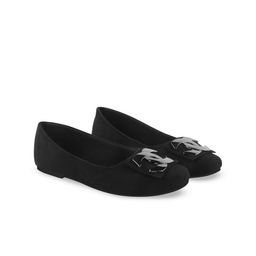 Shoetopia Girls Textured Ballerinas with Bows Flats-55