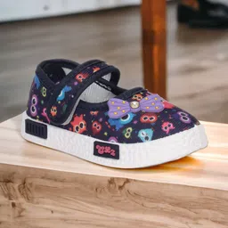 Lil Lollipop Girls Printed Ballerinas with Bows Flats-image-86
