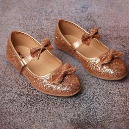 BOYZ N GALZ Girls Embellished Party Ballerinas with Bows Flats-image-95