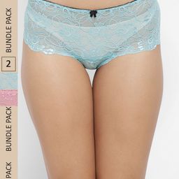 N-Gal Women Pack Of 2 Self-Design Boy Shorts-image-55