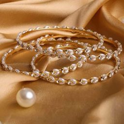 leshya Set Of 4 Pearl-Beaded Bangles-image-63