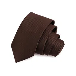 PELUCHE Men Brown Striped Broad Tie-picture-26