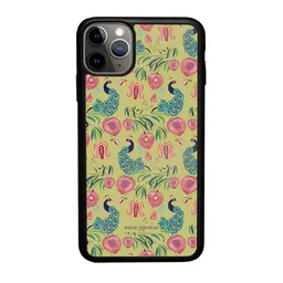 macmerise Payal Singhal Anaar and Mor Floral Printed iPhone 11 Pro Max Bumper Phone Back Cover-image-65
