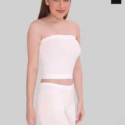 PLUMBURY Pack Of 2 Seamless Tube Camisoles-image-17