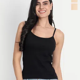 Aimly Pack Of 3 Cotton Spaghetti Camisoles-image-63