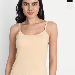 Aimly Pack Of 3 Cotton Spaghetti Camisoles-19
