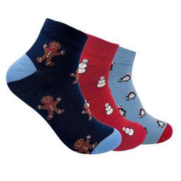 Mint & Oak Men Pack Of 3 Patterned Ankle-Length Socks-2