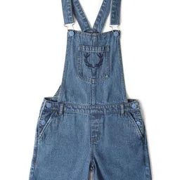 Allen Solly Junior Girls Slim Fit Adjustable Strap Dungarees-image-21