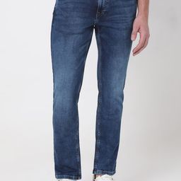 Mufti Men Slim Fit Heavy Fade Clean Look Stretchable Jeans-image-79