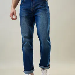TIM PARIS Men Straight Fit Light Fade Jeans-image-78