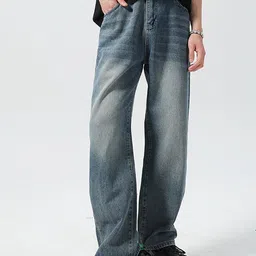StyleCast x Revolte Men Relaxed Fit Light Fade Jeans-image-39