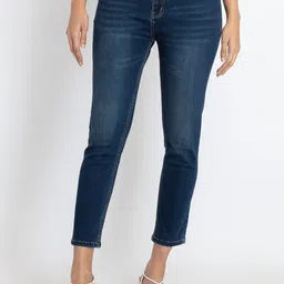 Status Quo Women Skinny Fit Light Fade Cotton Jeans-image-8