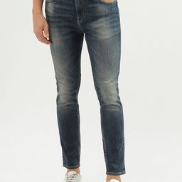United Colors of Benetton Men Skinny Fit Low Rise Clean Look Heavy Fade Jeans-image-30