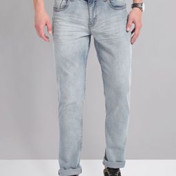 AD By Arvind Men Slim Fit Mid-Rise Heavy Fade Stretchable Jeans-image-97