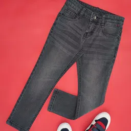 Pantaloons Junior Boys Low Distress Heavy Fade Jeans-picture-40