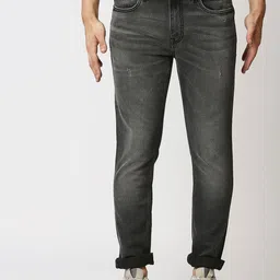 WAIMEA Men Slim Fit Low Distress Heavy Fade Cotton Jeans-picture-31