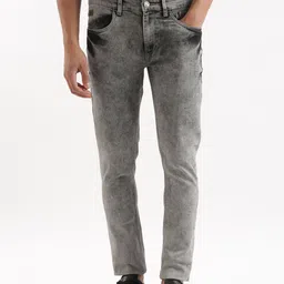 WROGN Men Slim Fit Clean Look Heavy Fade Stretchable Jeans-image-42